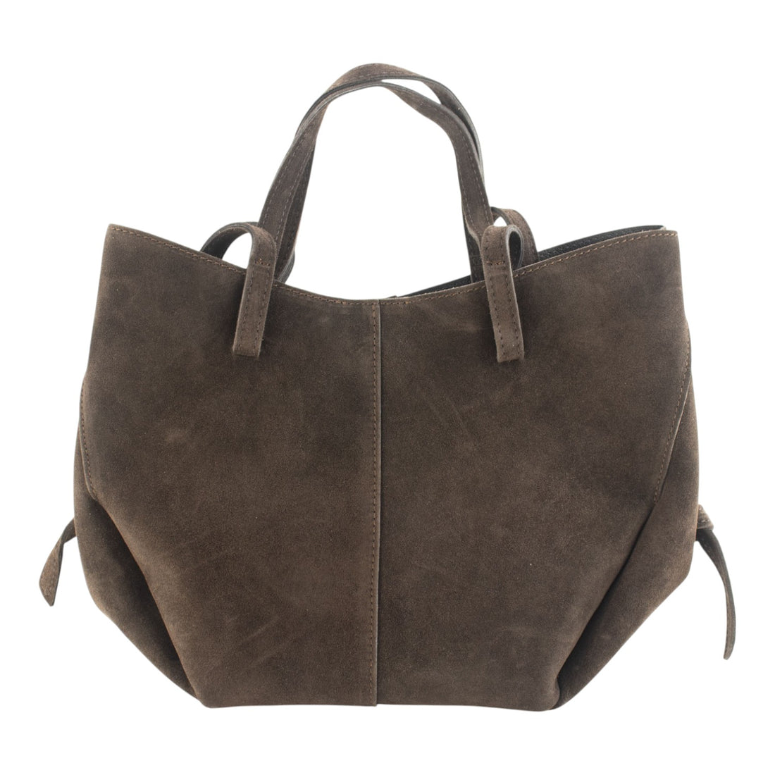 Bolso shopper Piel Pregato Venetto Chocolate asa vuelta