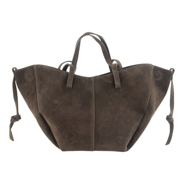Bolso shopper Piel Pregato Venetto Chocolate asa vuelta