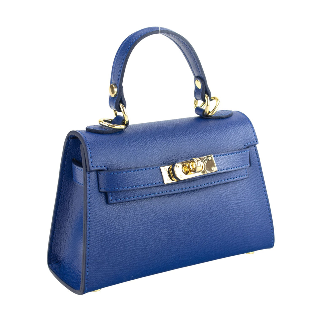 Bolso en Piel Pregato mini Latenza Azul eléctrico - KimondoShop
