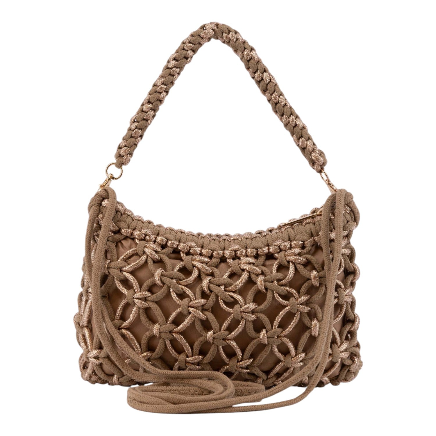 Bandolera pequeña Anete Simosastre Camel - KimondoShop