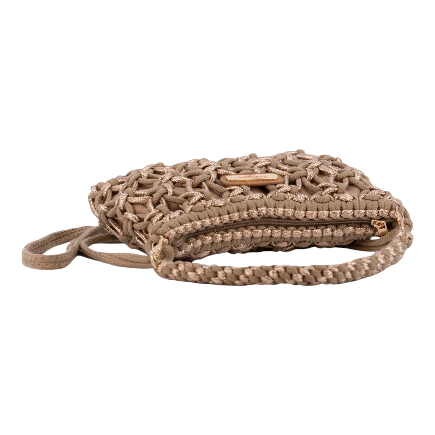 Bandolera pequeña Anete Simosastre Camel - KimondoShop