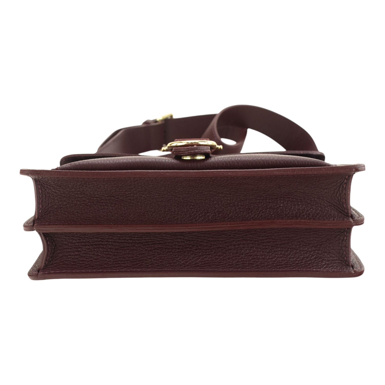 Bandolera Piel Pregato Fíbula Ante Burdeos - KimondoShop
