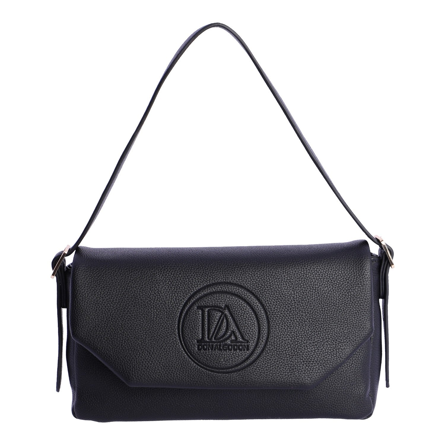Bandolera solapa Don Algodon Oslo Negro - KimondoShop