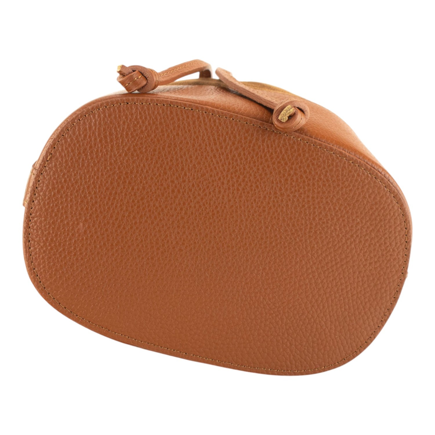 Bolso bombonera en Piel Pregato Ayra Ante Camel - KimondoShop