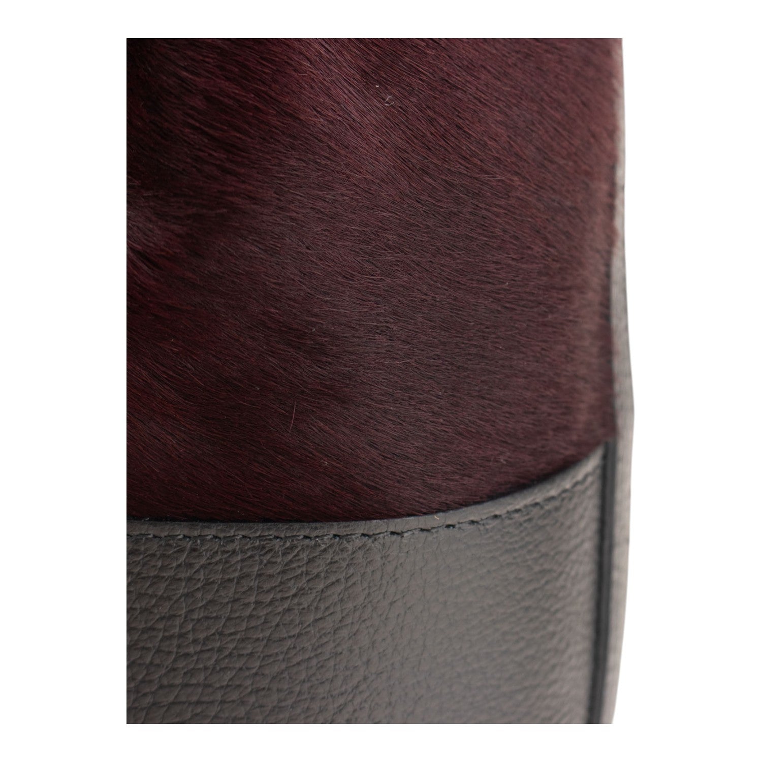 Bolso bombonera en Piel Pregato Ayra Burdeos - KimondoShop