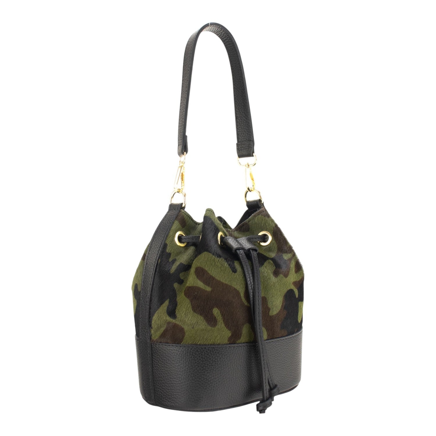 Bolso bombonera en Piel Pregato Ayra Safari Verde - KimondoShop