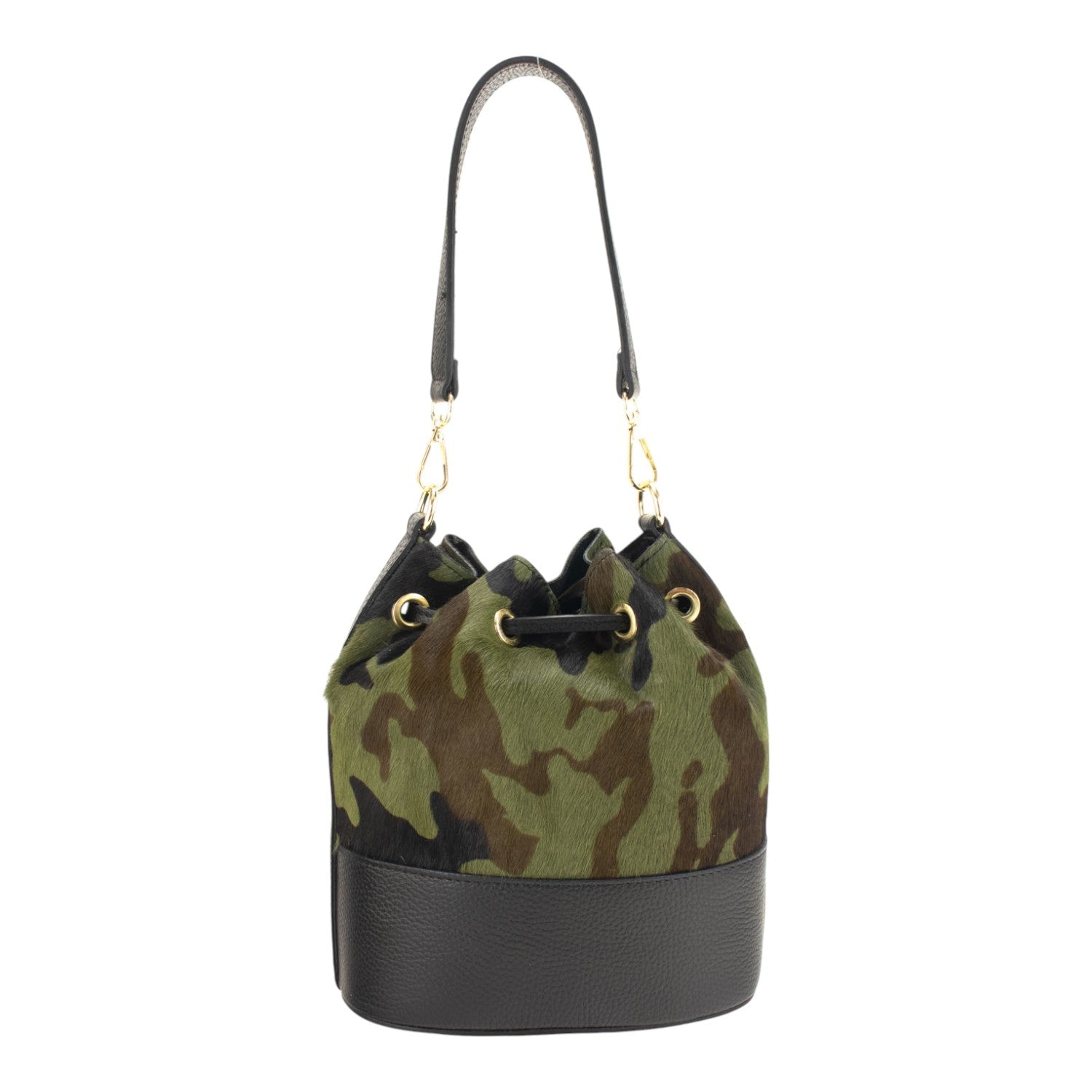 Bolso bombonera en Piel Pregato Ayra Safari Verde - KimondoShop