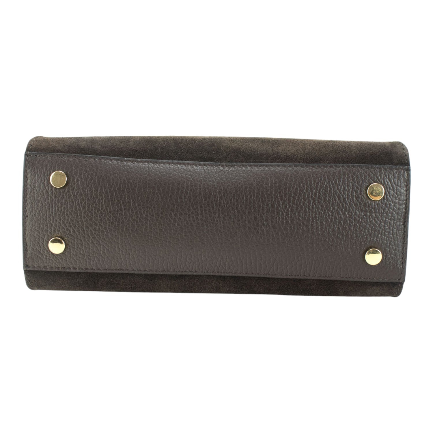 Bolso de mano en piel Pregato Nuit Ante Chocolate - KimondoShop