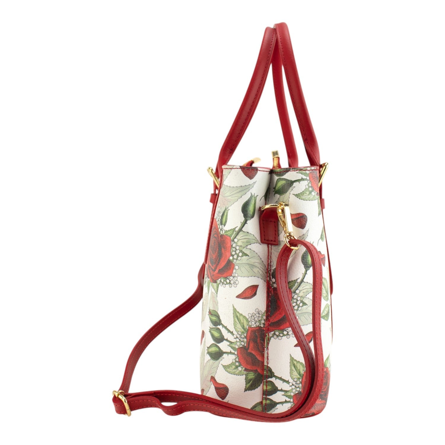 Bolso de mano Piel Pregato Serena Rosas - KimondoShop