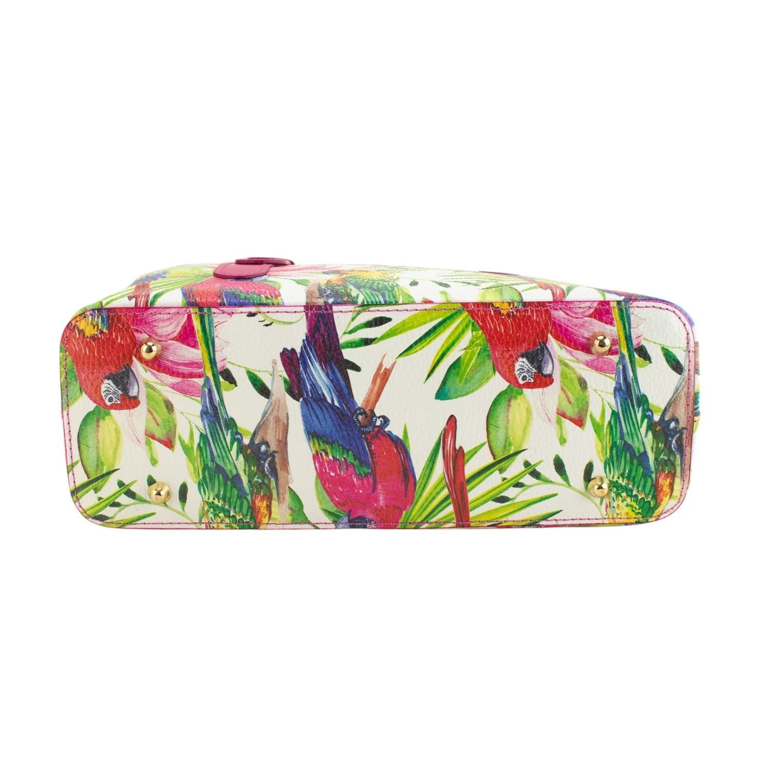 Bolso de mano Piel Pregato Serena Tropical Fucsia - KimondoShop