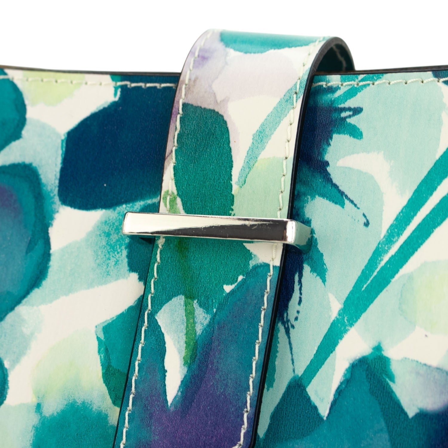 Bolso de Piel Pregato Eterea Acuarela Azules - KimondoShop