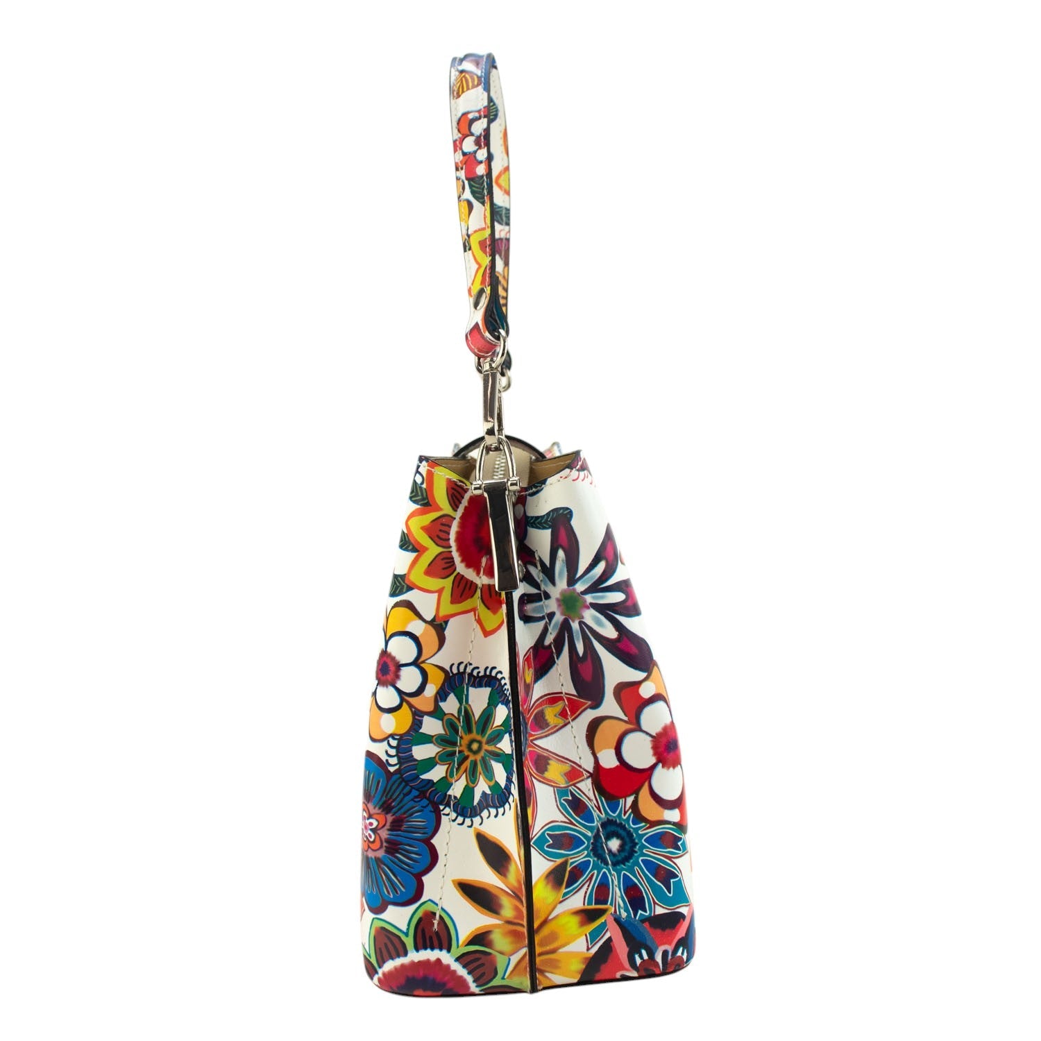 Bolso de Piel Pregato Eterea Floral Colors - KimondoShop