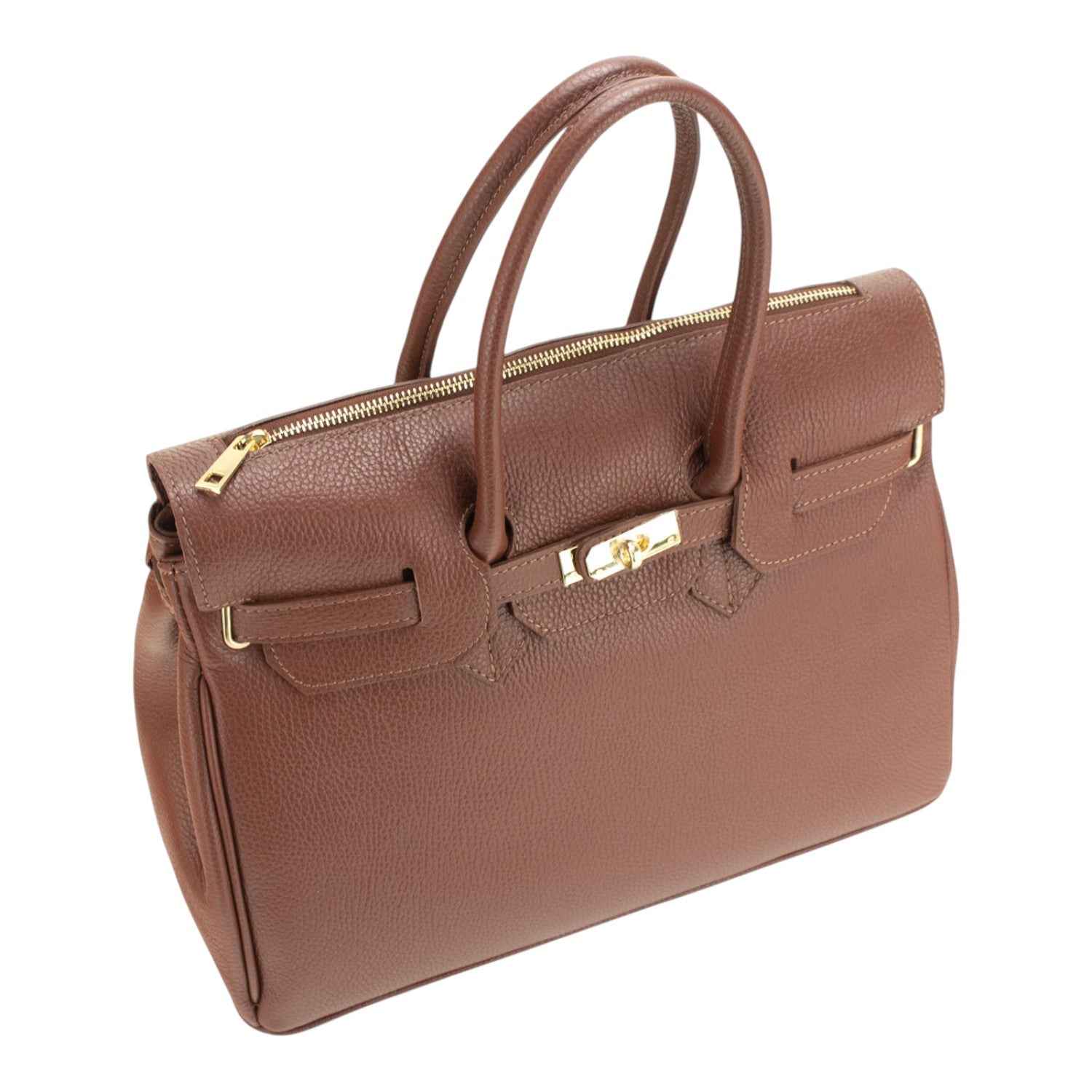 Bolso de Piel Pregato Juliette Avellana - KimondoShop
