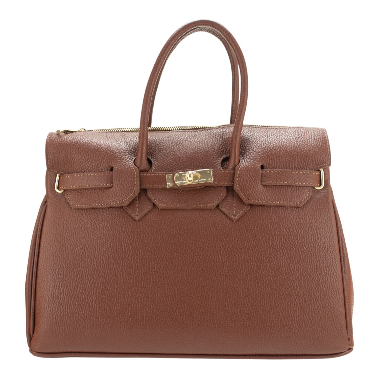 Bolso de Piel Pregato Juliette Avellana - KimondoShop