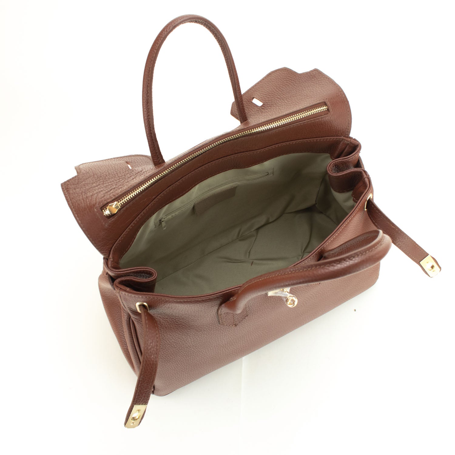 Bolso de Piel Pregato Juliette Avellana - KimondoShop