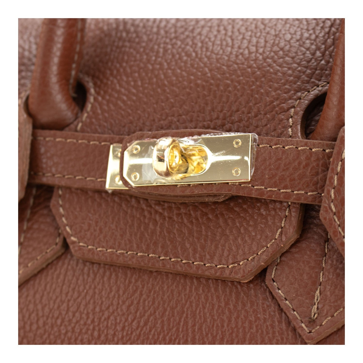 Bolso de Piel Pregato Juliette Avellana - KimondoShop