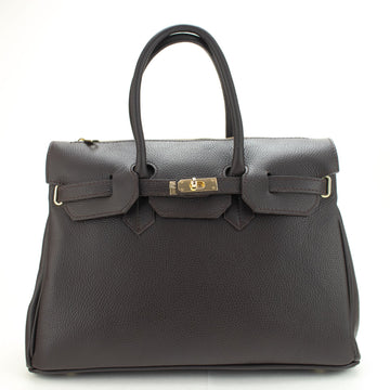 Bolso de Piel Pregato Juliette Chocolate - KimondoShop