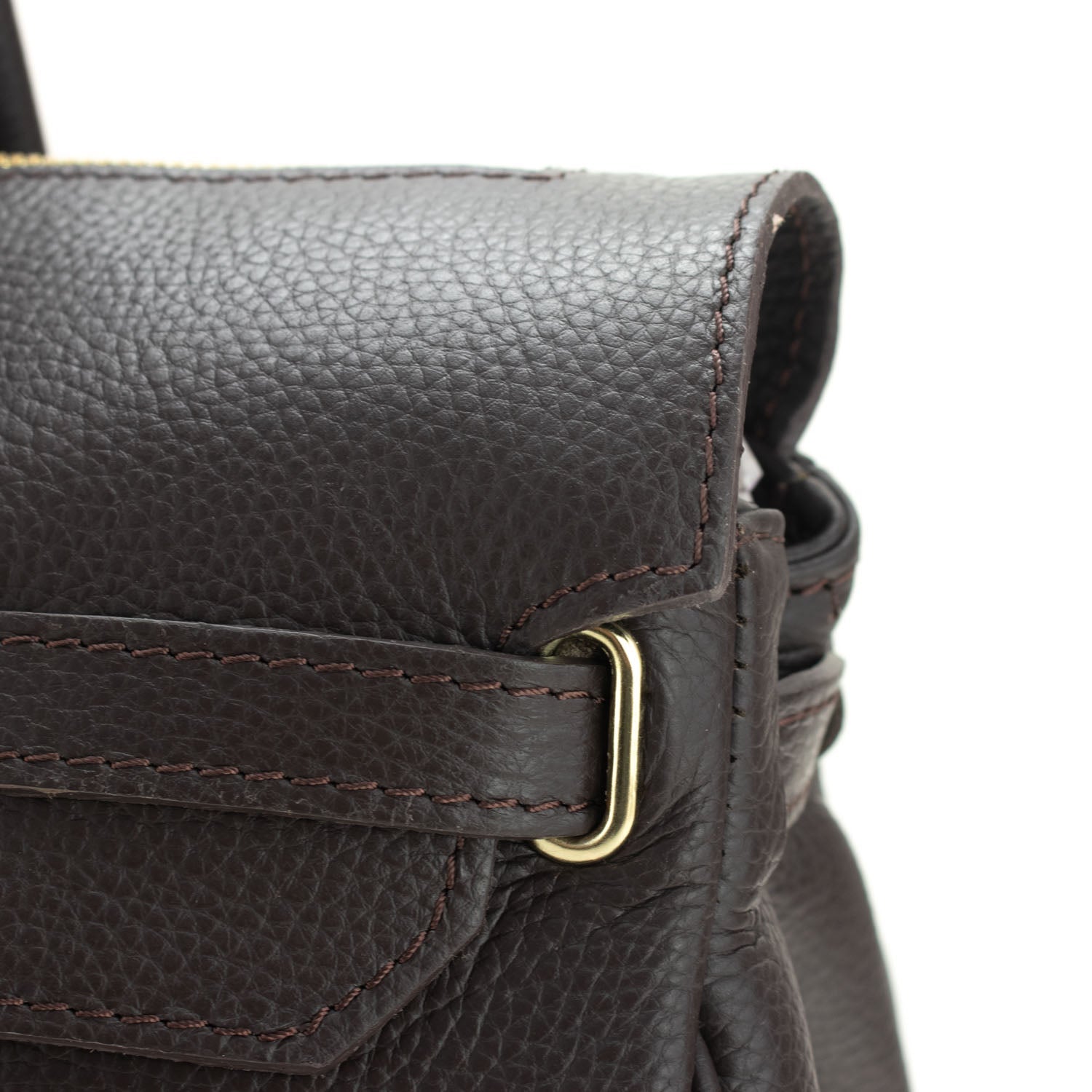 Bolso de Piel Pregato Juliette Chocolate - KimondoShop