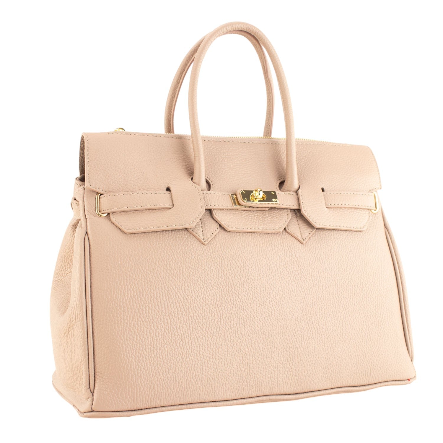 Bolso de Piel Pregato Juliette Nude - KimondoShop