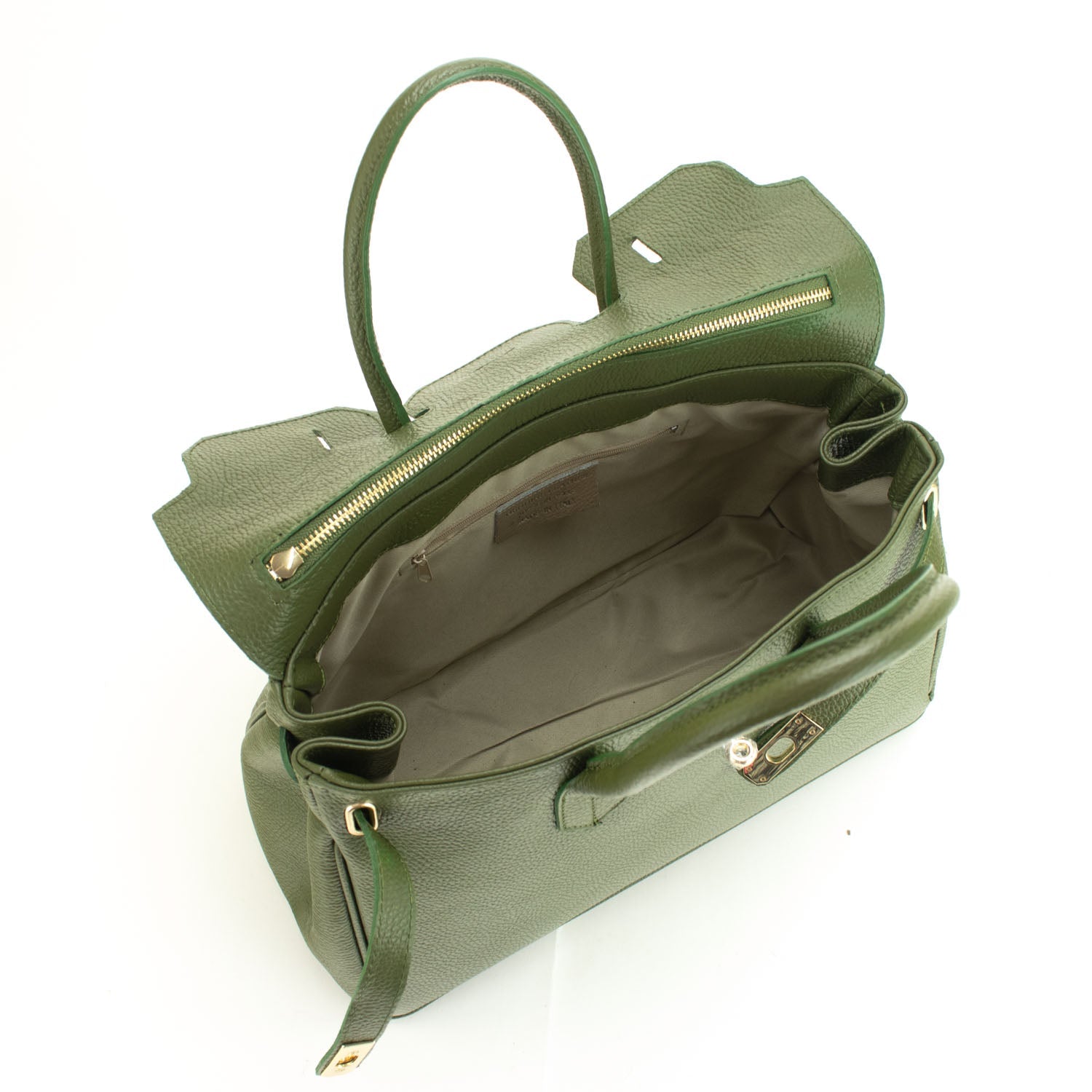 Bolso de Piel Pregato Juliette Verde - KimondoShop