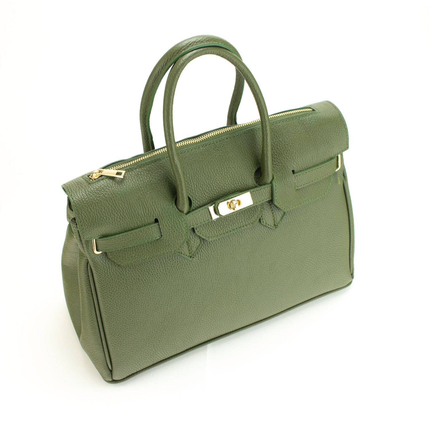 Bolso de Piel Pregato Juliette Verde - KimondoShop