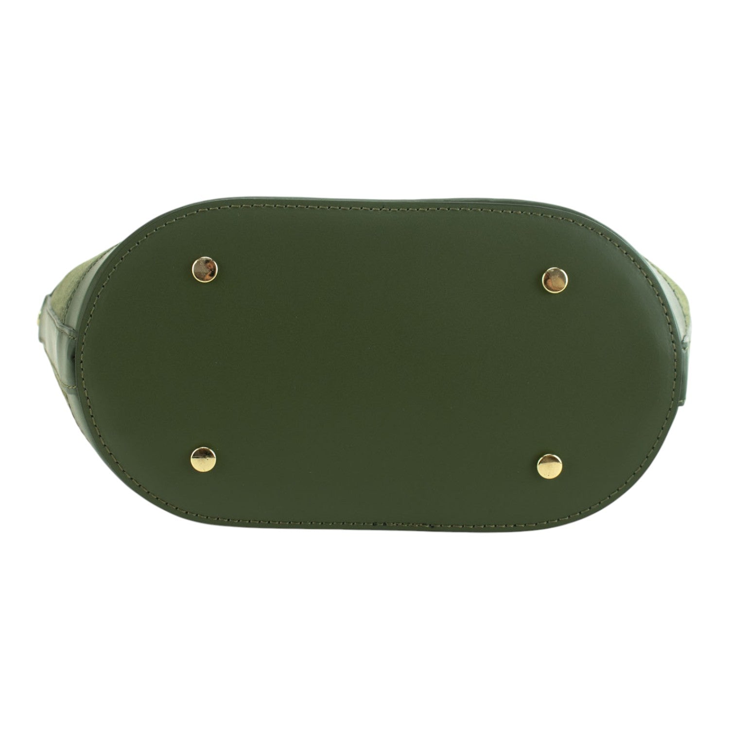 Bolso en piel Pregato Armonia Ante Verde - KimondoShop