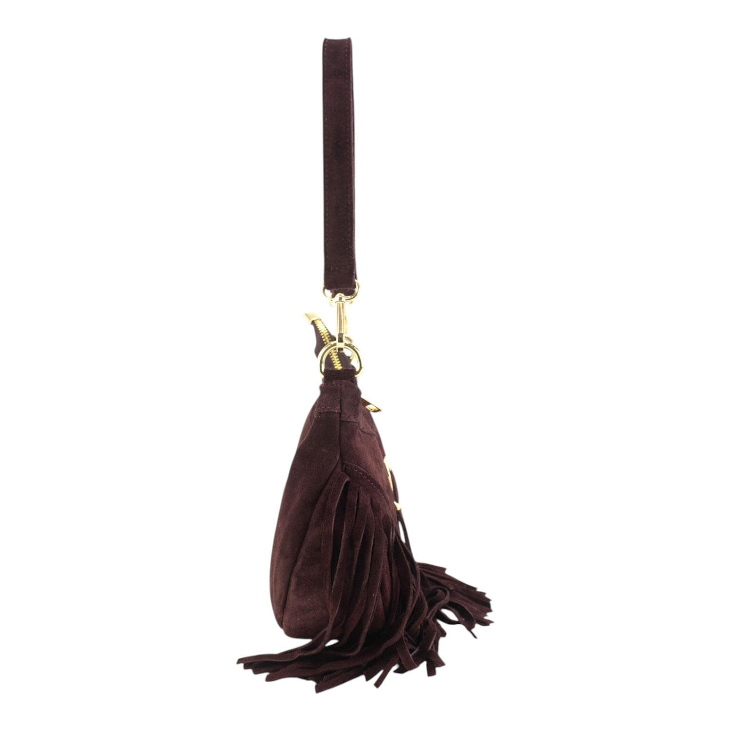 Bolso en piel Pregato Aube Ante Burdeos - KimondoShop