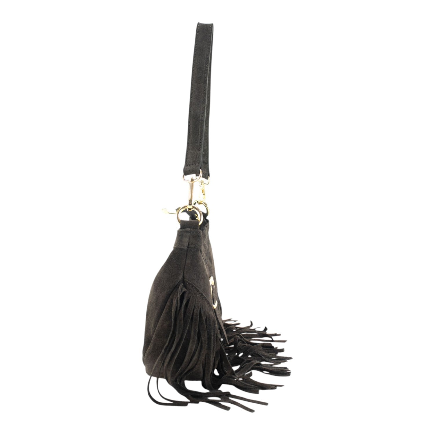 Bolso en piel Pregato Aube Ante Chocolate - KimondoShop
