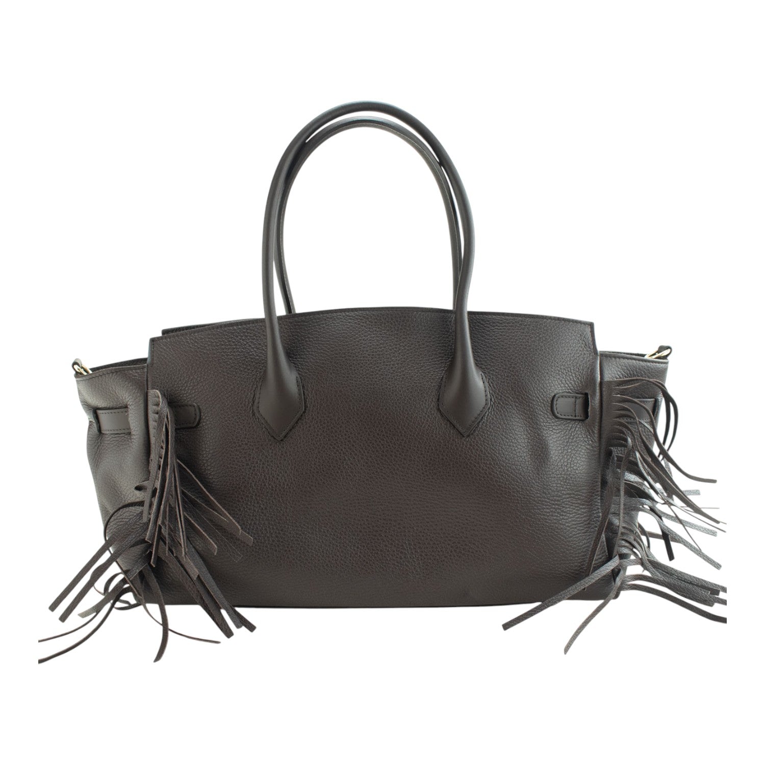 Bolso en piel Pregato Aurora Chocolate - KimondoShop