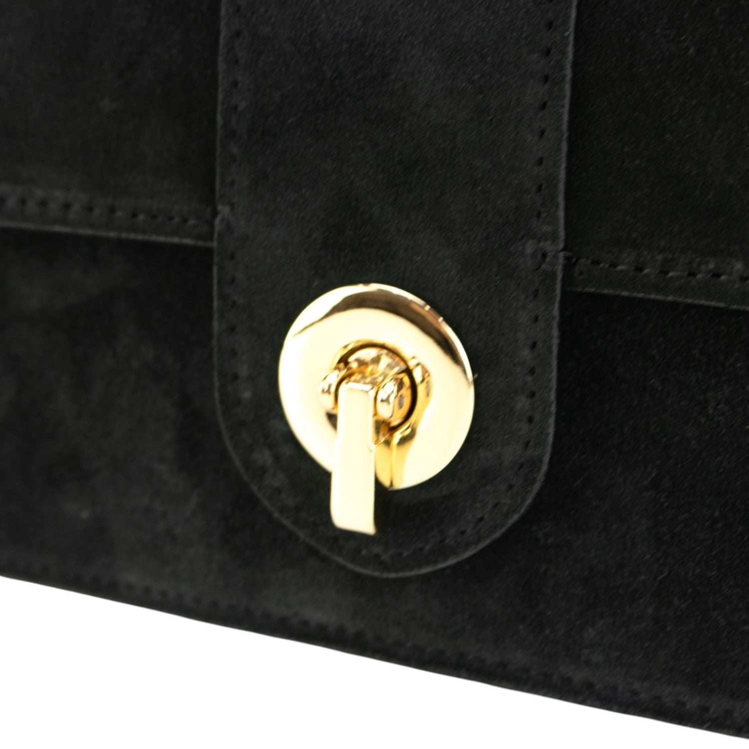 Bolso en piel Pregato Camelia Ante Negro - KimondoShop