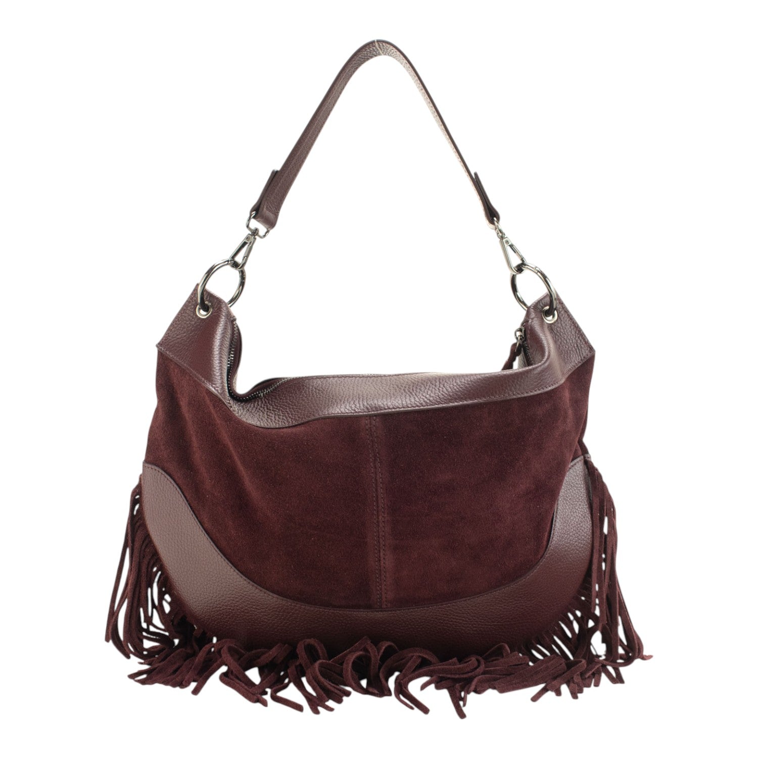 Bolso en Piel Pregato Essenza Burdeos - KimondoShop