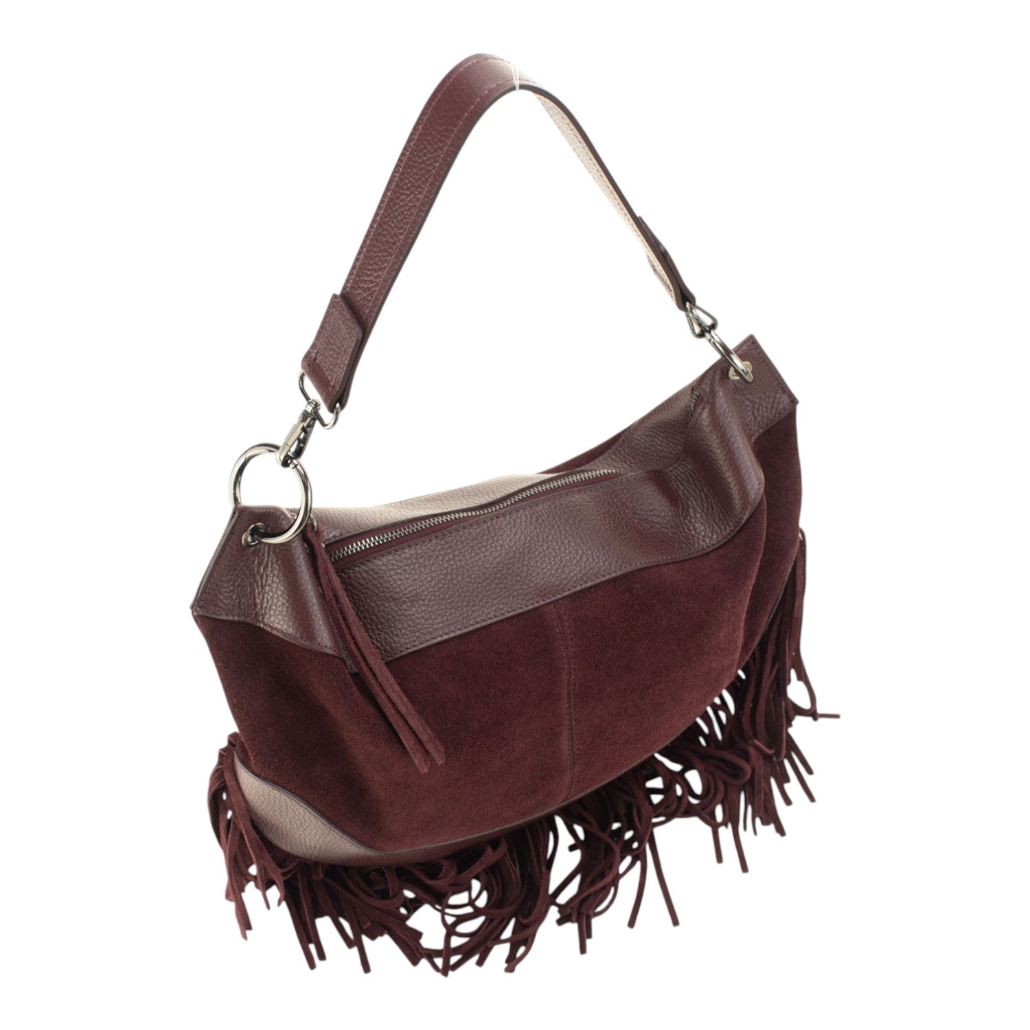 Bolso en Piel Pregato Essenza Burdeos - KimondoShop