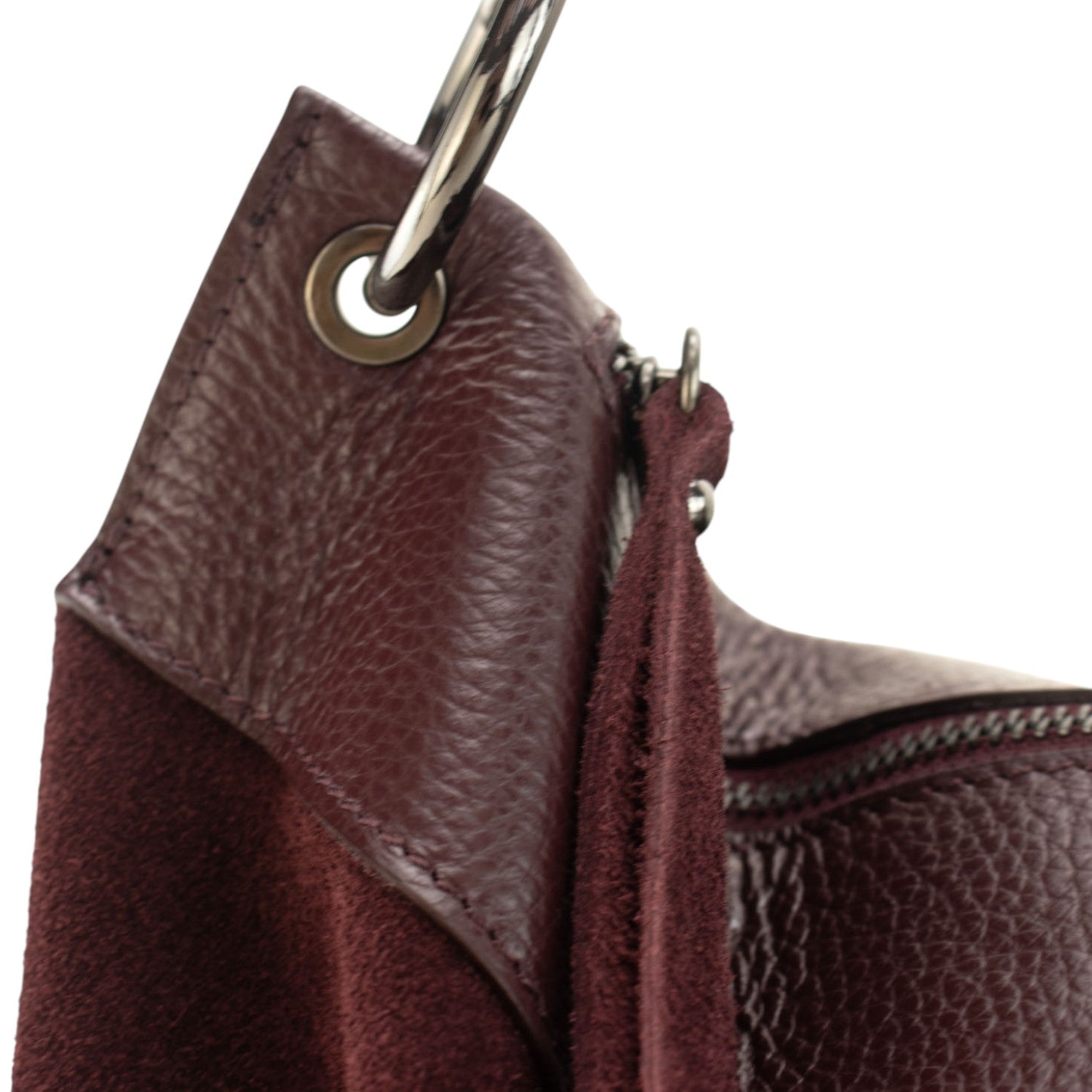 Bolso en Piel Pregato Essenza Burdeos - KimondoShop