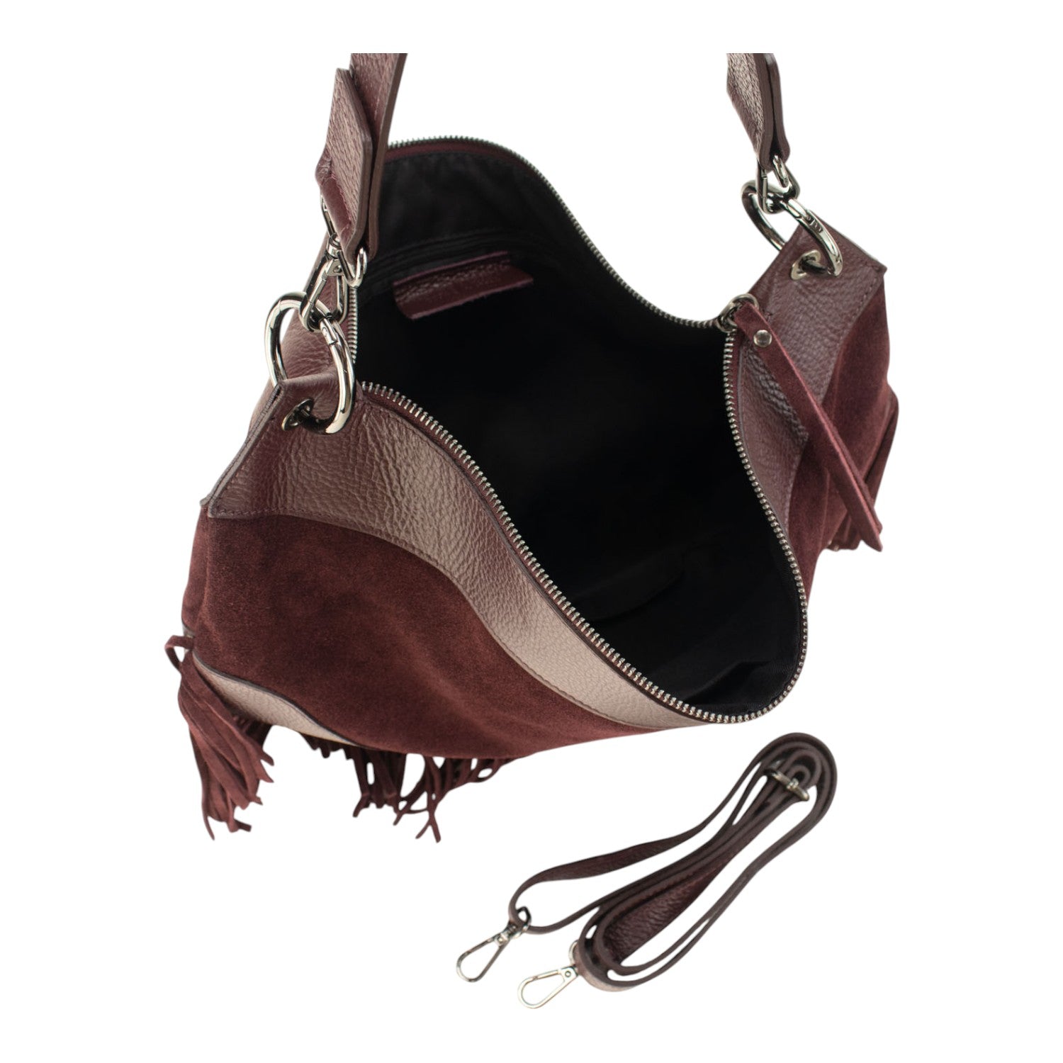 Bolso en Piel Pregato Essenza Burdeos - KimondoShop