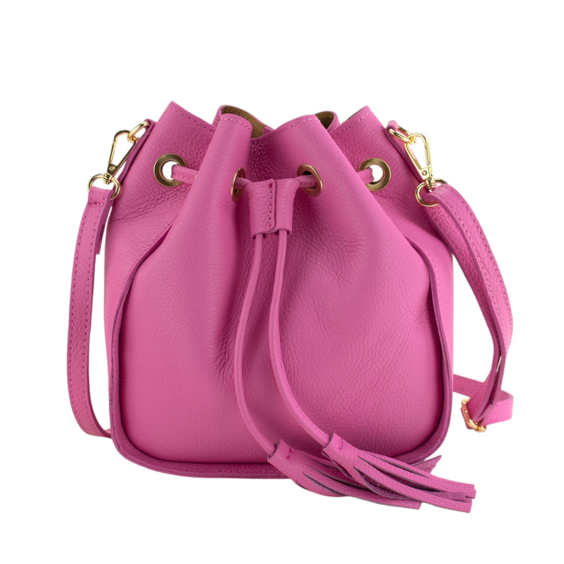 Bolso en Piel Pregato Laguna Rosa chicle - KimondoShop