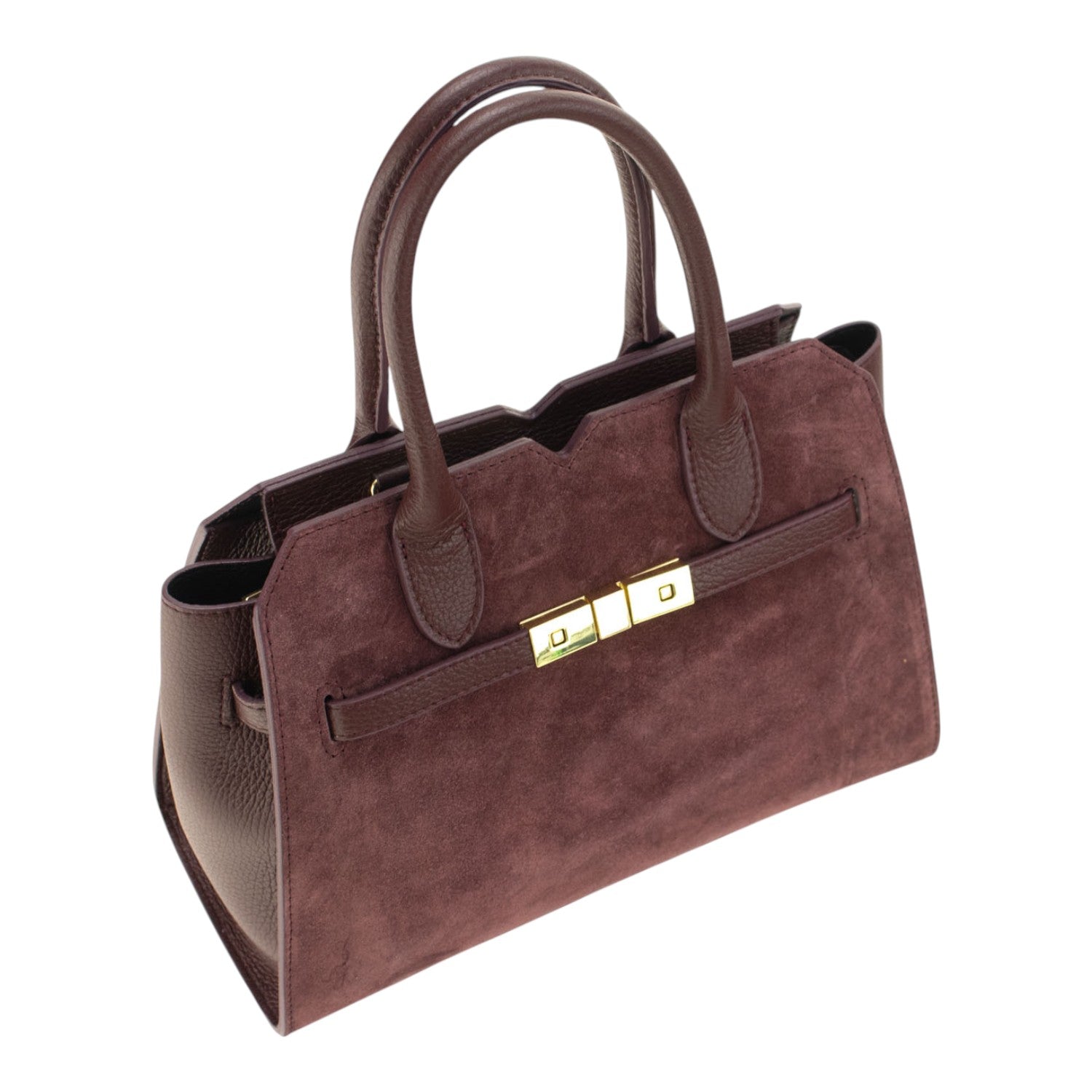 Bolso en Piel Pregato Lizea Burdeos - KimondoShop