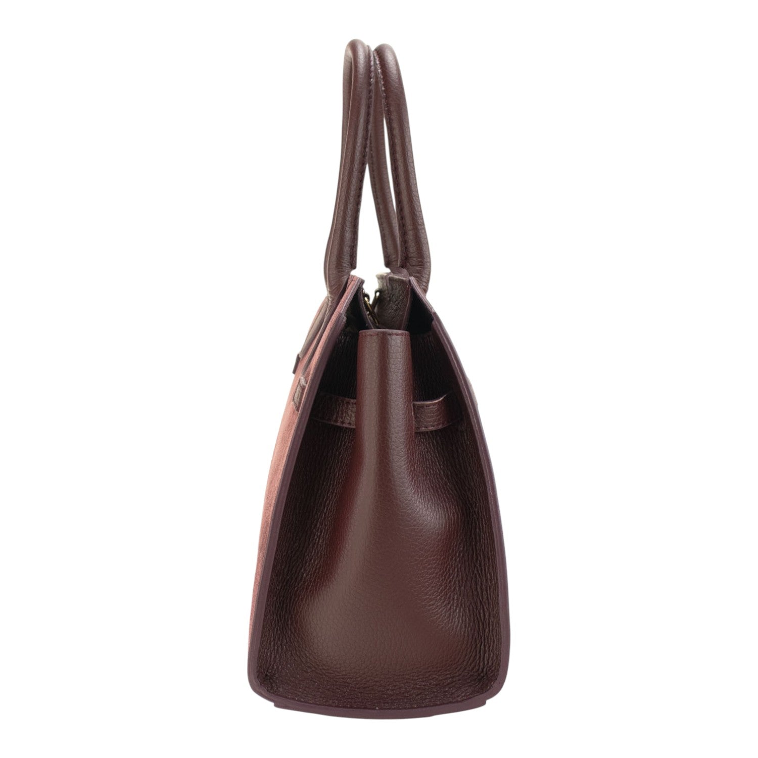 Bolso en Piel Pregato Lizea Burdeos - KimondoShop