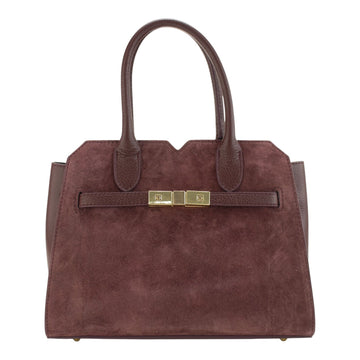 Bolso en Piel Pregato Lizea Burdeos - KimondoShop