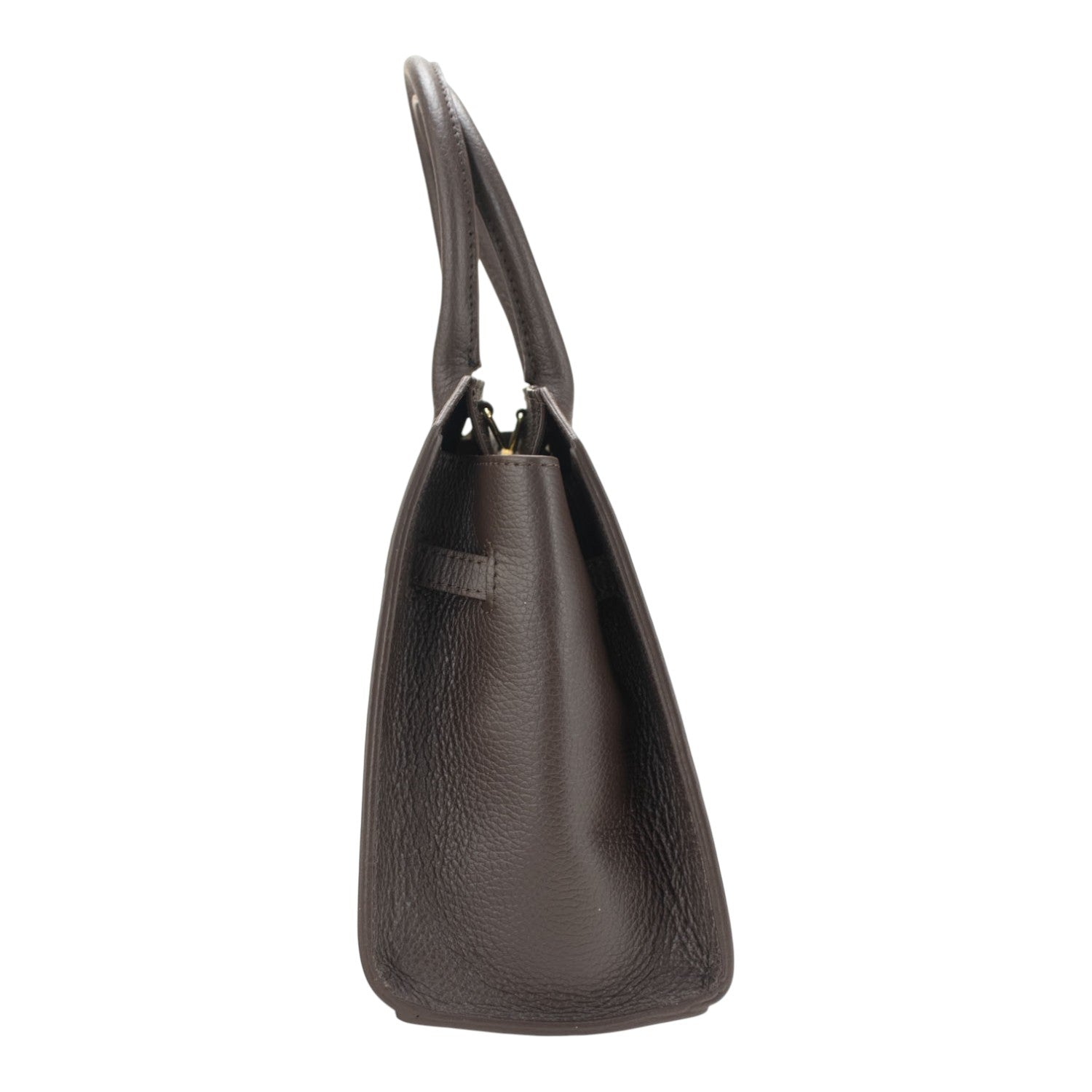Bolso en Piel Pregato Lizea Soft Chocolate - KimondoShop
