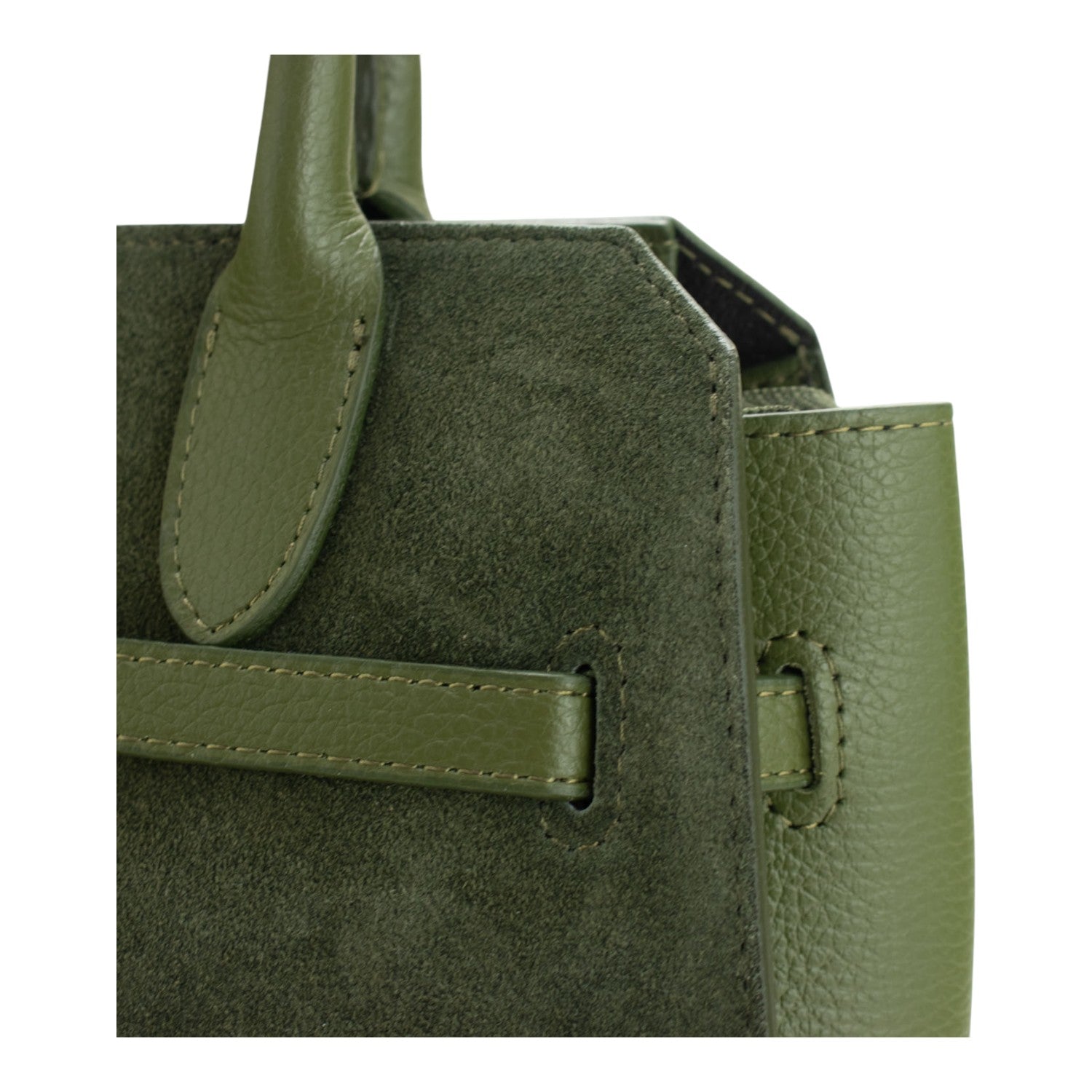 Bolso en Piel Pregato Lizea Verde - KimondoShop