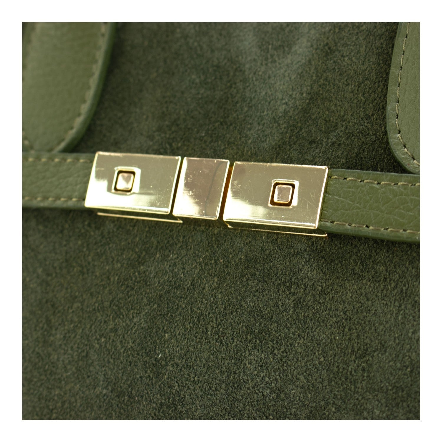 Bolso en Piel Pregato Lizea Verde - KimondoShop
