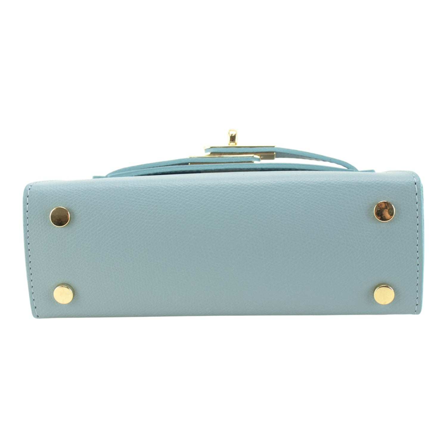 Bolso en Piel Pregato mini Latenza Azul cielo - KimondoShop