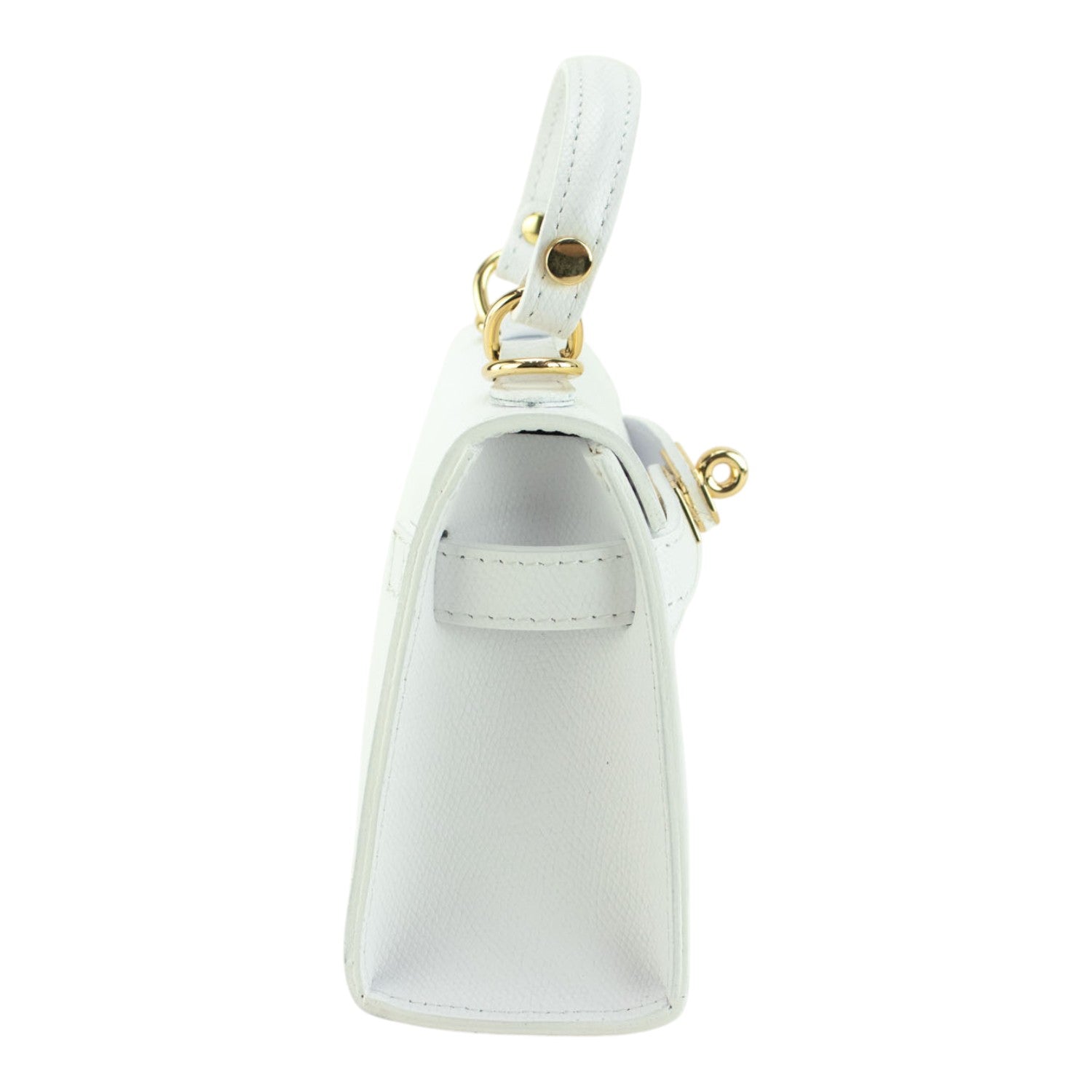 Bolso en Piel Pregato mini Latenza Blanco - KimondoShop