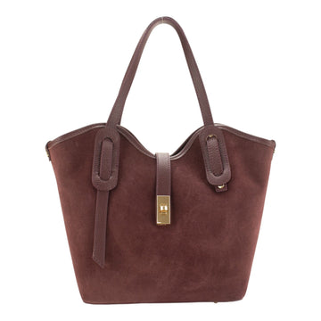 Bolso en Piel Pregato Siena Ante Burdeos - KimondoShop