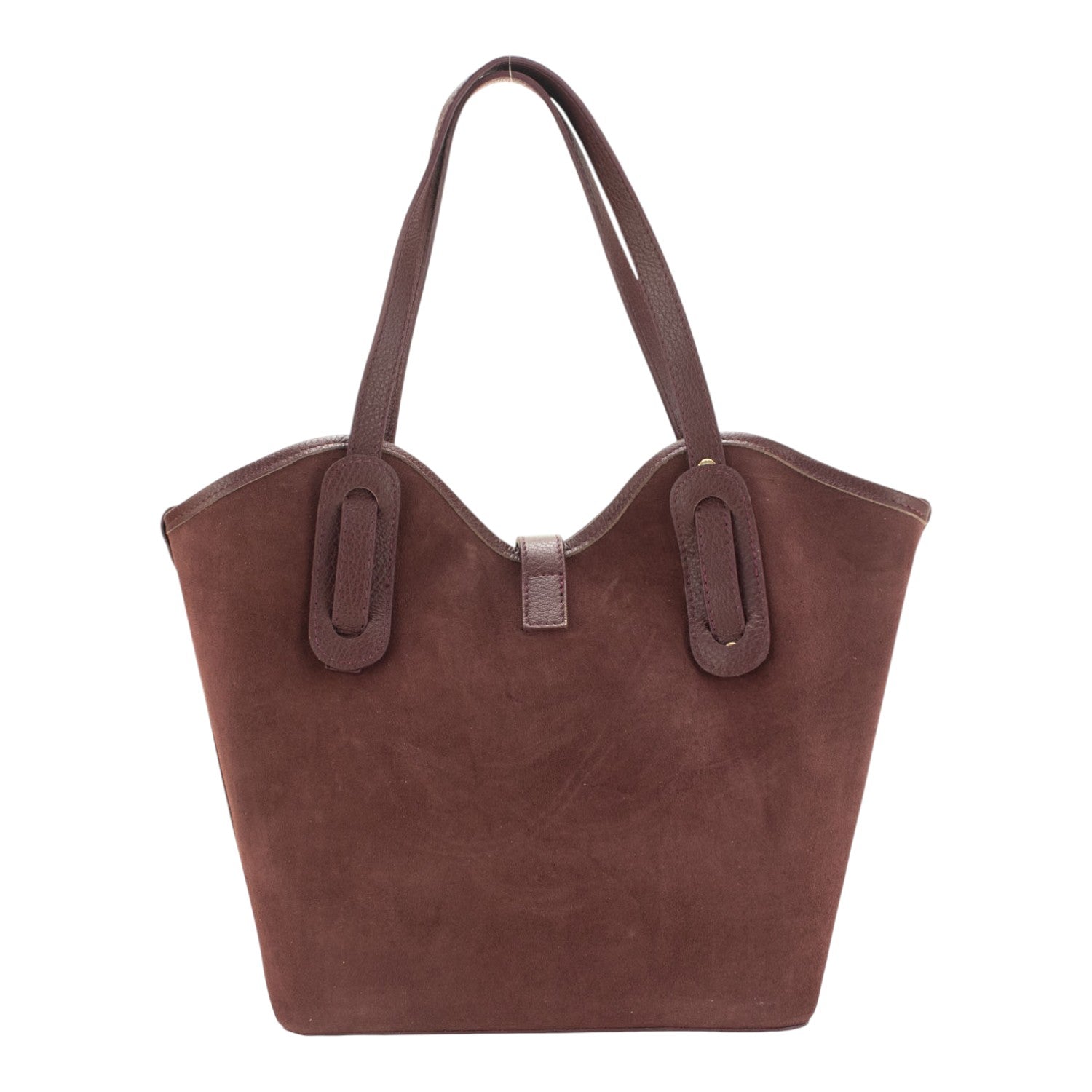 Bolso en Piel Pregato Siena Ante Burdeos - KimondoShop