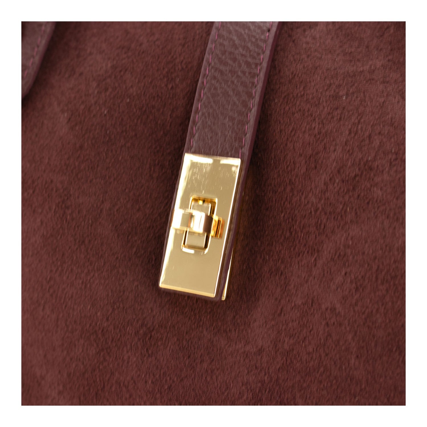 Bolso en Piel Pregato Siena Ante Burdeos - KimondoShop