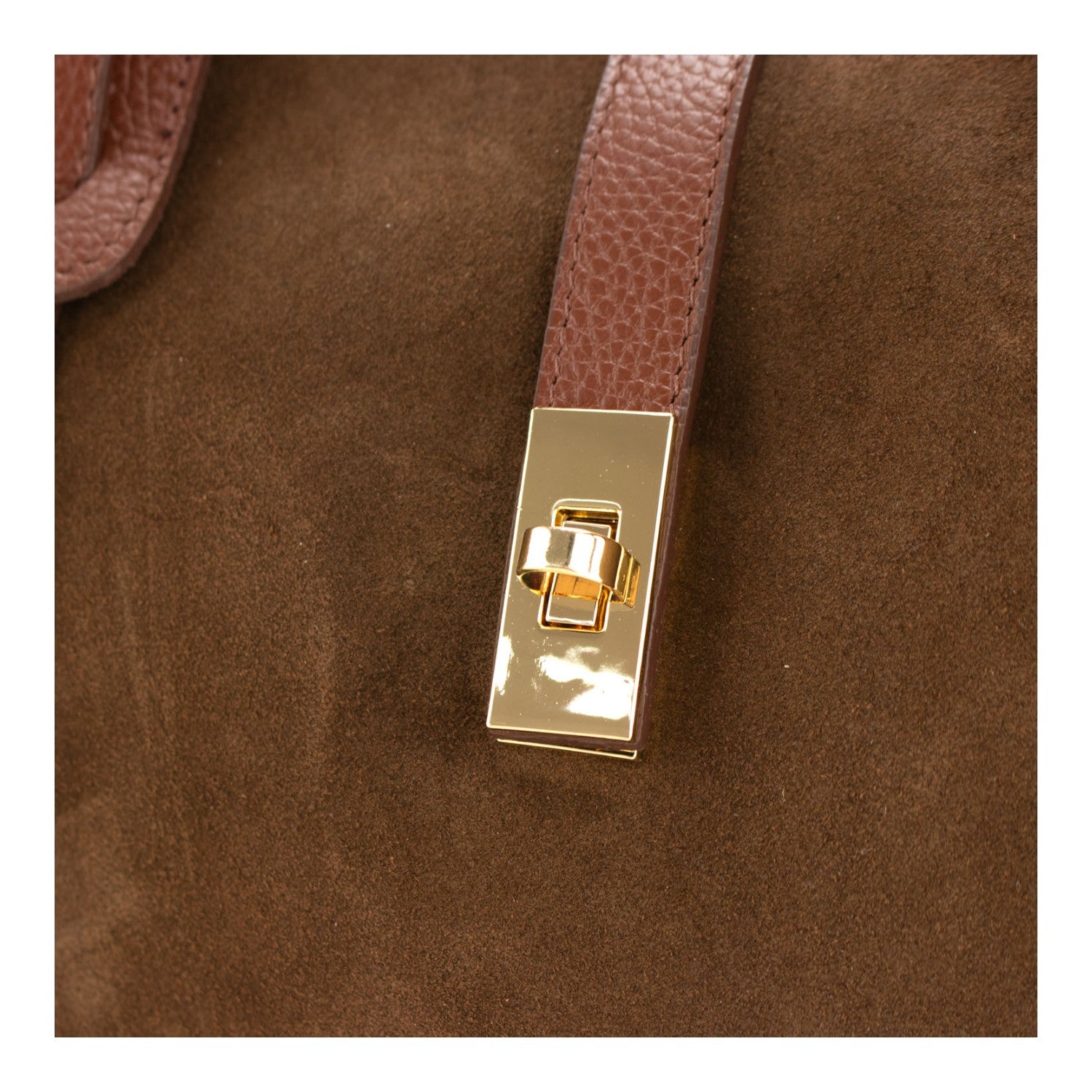 Bolso en Piel Pregato Siena Ante Camel - KimondoShop