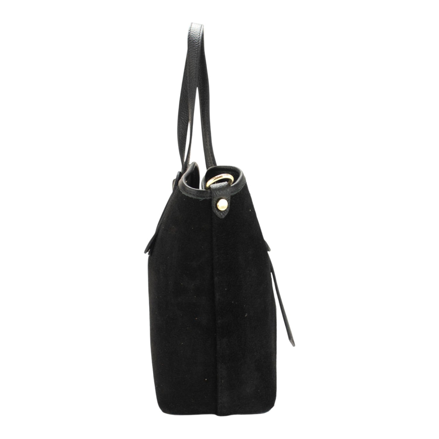 Bolso en Piel Pregato Siena Ante Negro - KimondoShop
