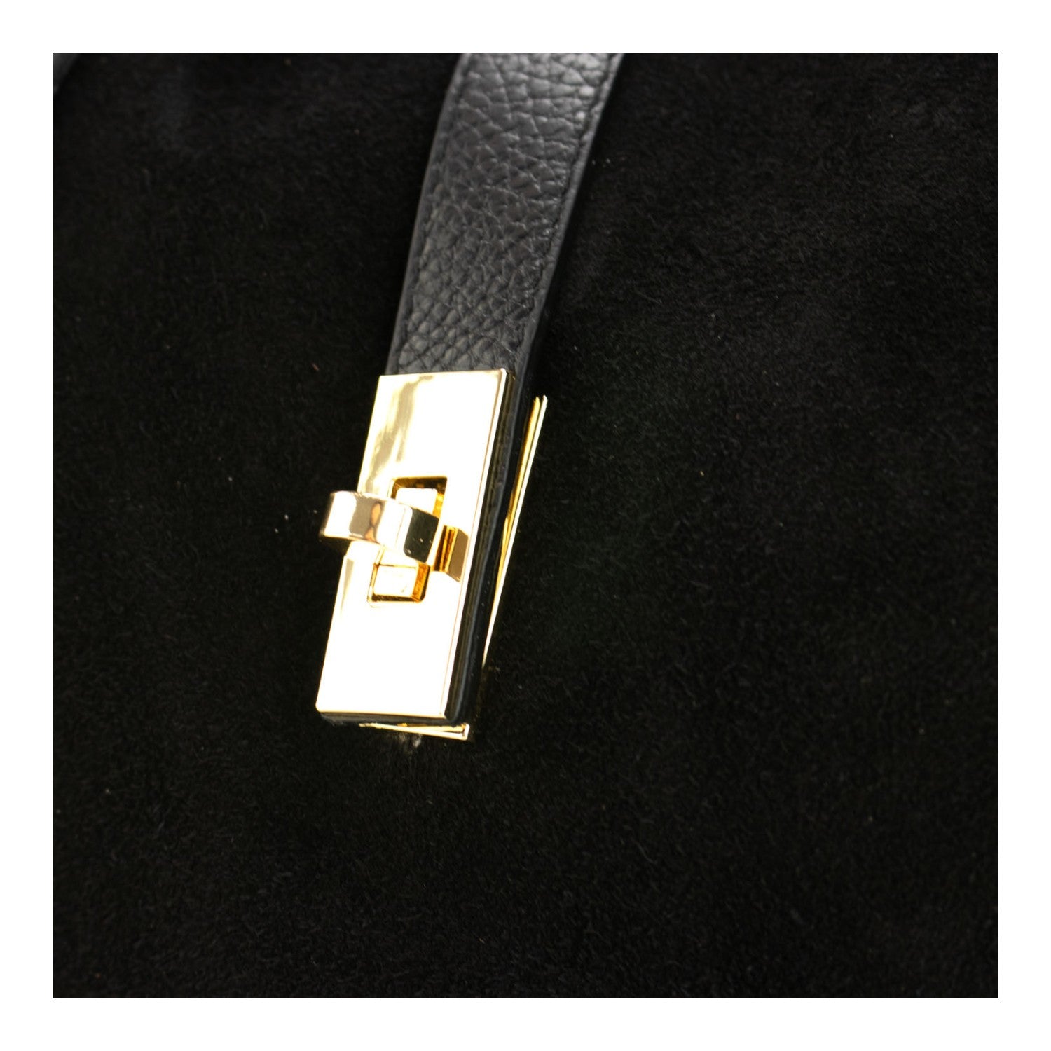 Bolso en Piel Pregato Siena Ante Negro - KimondoShop