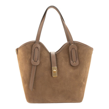 Bolso en Piel Pregato Siena Ante Taupe - KimondoShop